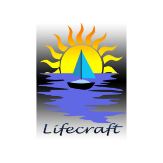 Lifecraft logo showing a sunset and sailing boat