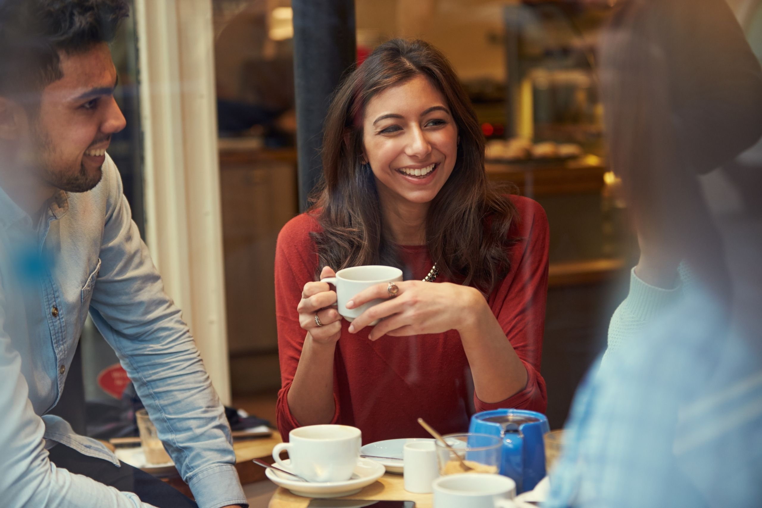 People talking in a cafe - Good Mood Cafe