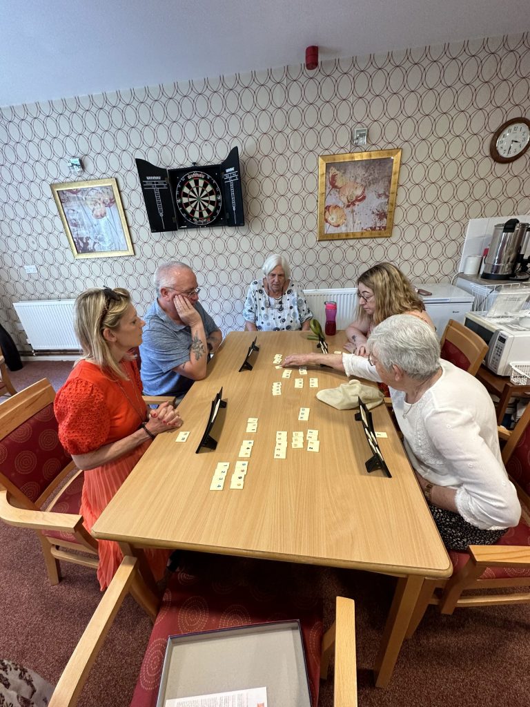 The local games group playing a game 